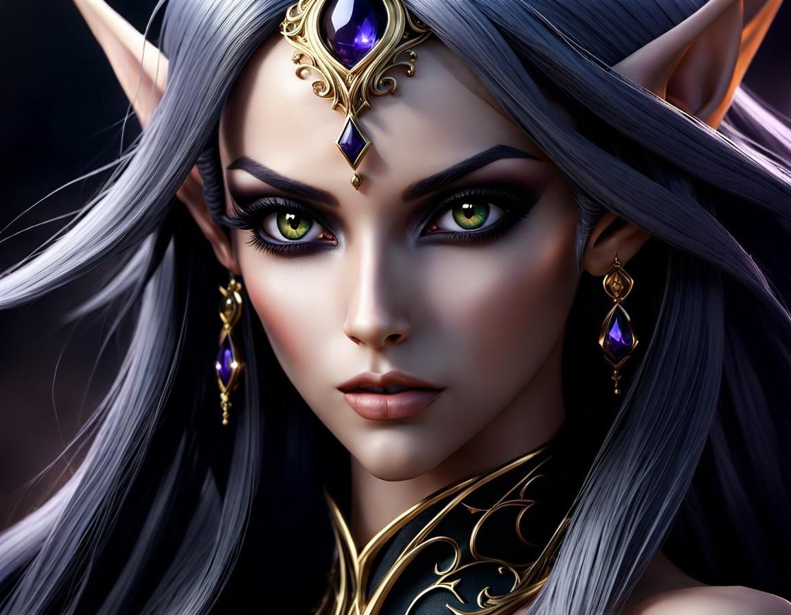 Pirotess the Dark Elf: Detailed Anime Photography