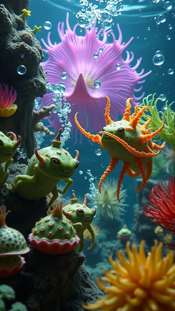 Spirioffom Tardimorph Attack Force vs Submarine Plantalien Spirioffom Nudibranch Techidnas