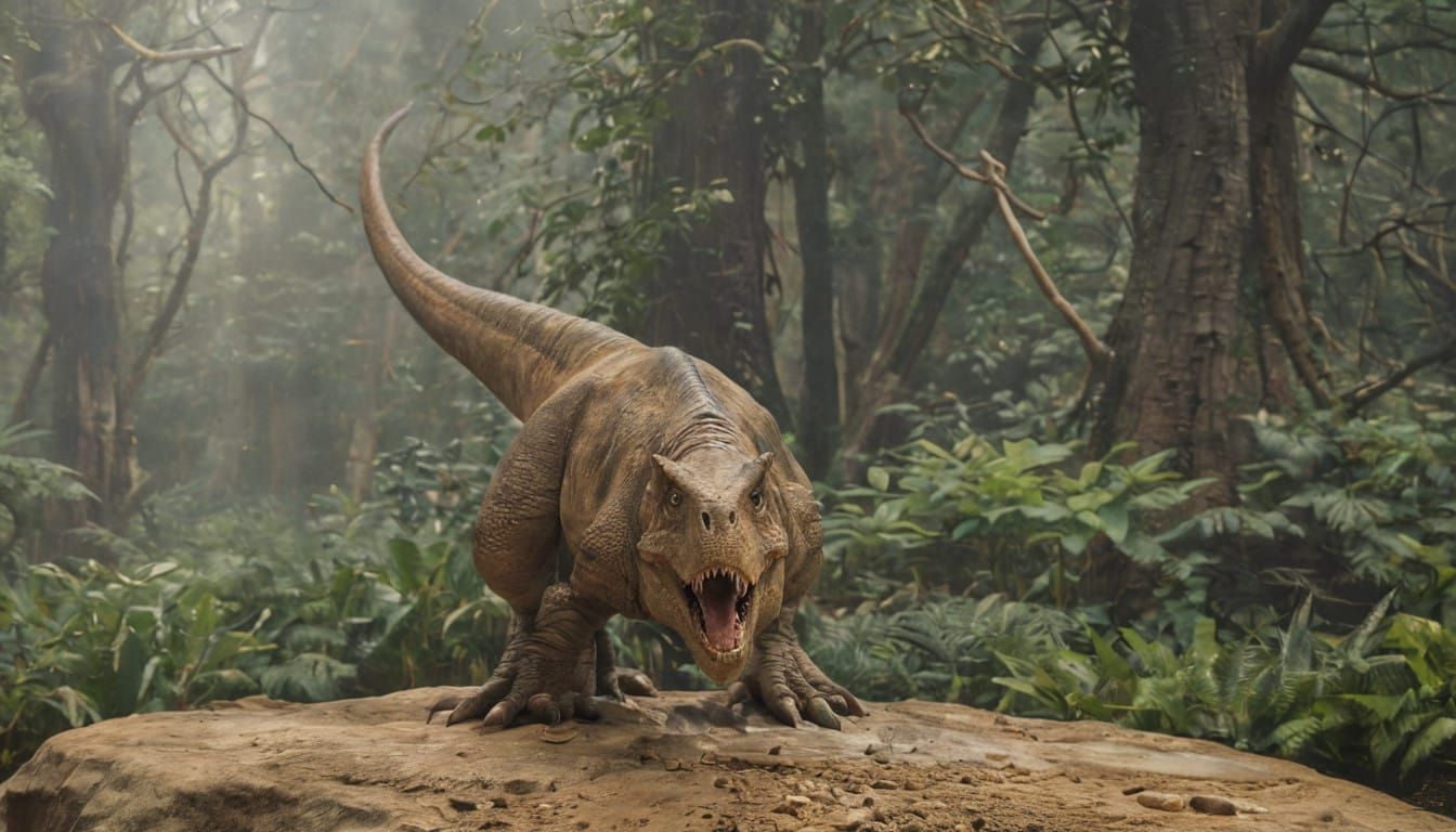 Hyperreal T. Rex Portrait in Photorealistic Detail