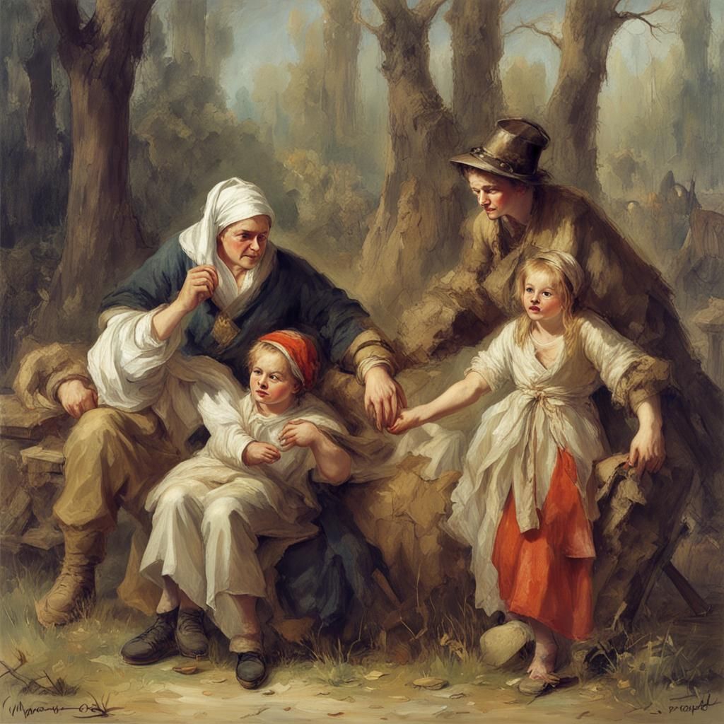 Teacher Explaining at Blackboard, Detailed Artstation Portra...