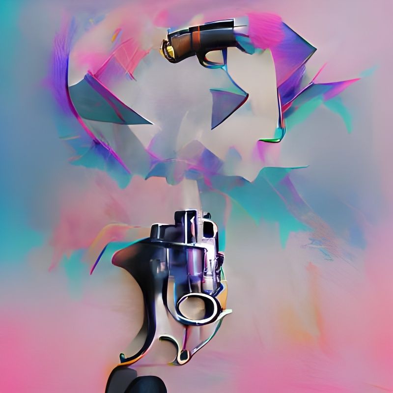 Detailed Revolver Illustration