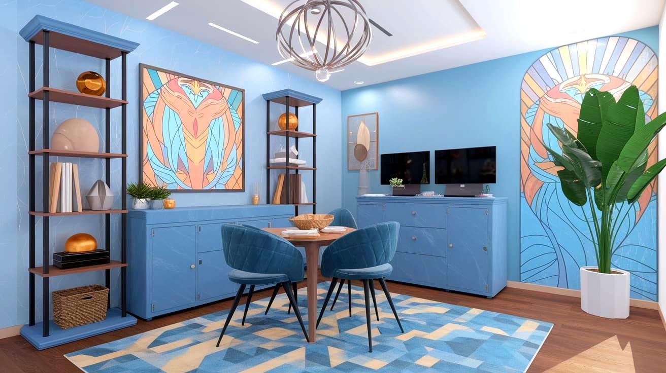 Ethereal Characters in Art Nouveau 3D Render