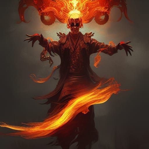 Daoist Immortal in Dark Fantasy Style