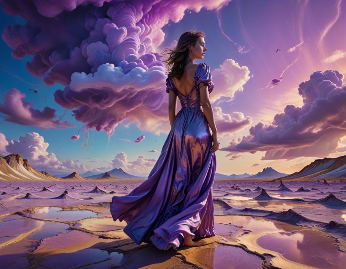 Surreal Dreamscapes in Vibrant, Ethereal Colors