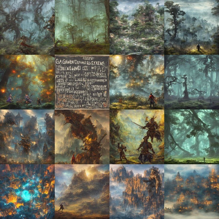 Surreal Fantasy Realm in Vibrant Colors