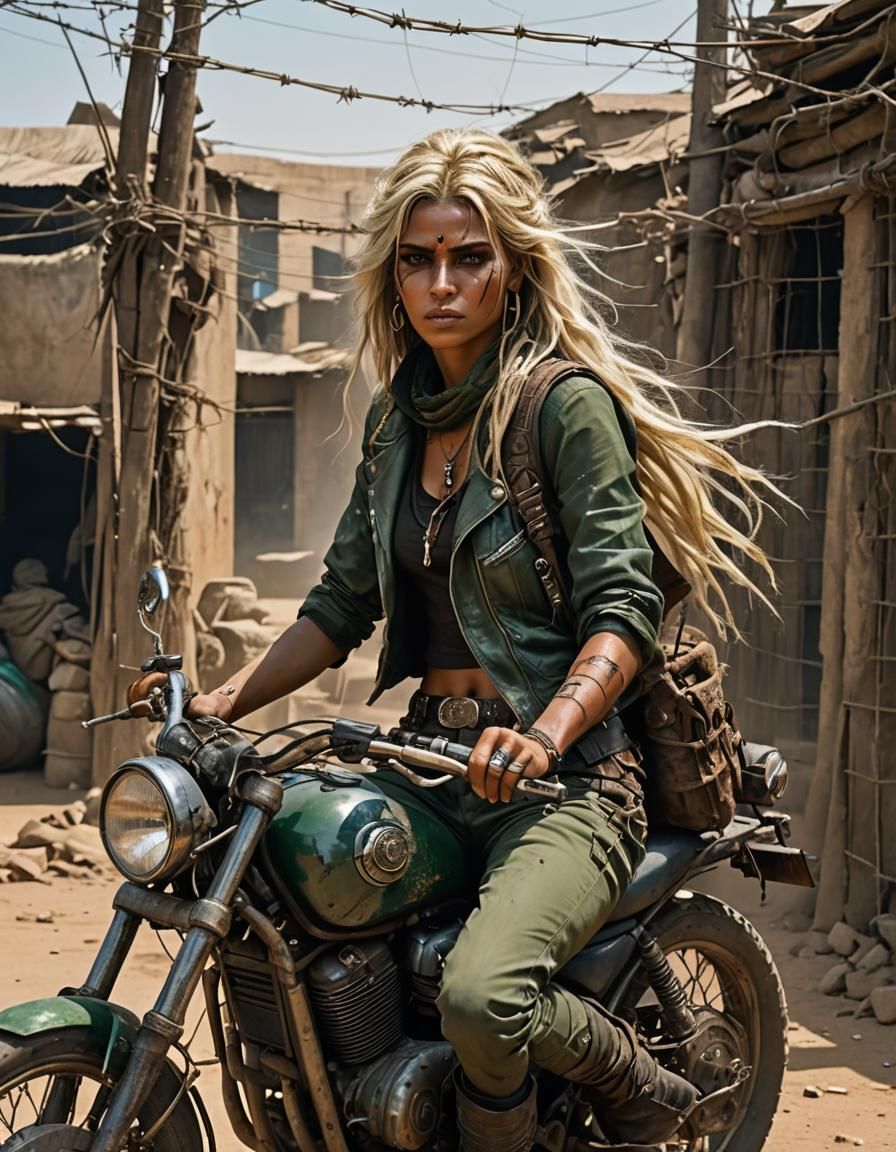 Cyberpunk Nomad Girl