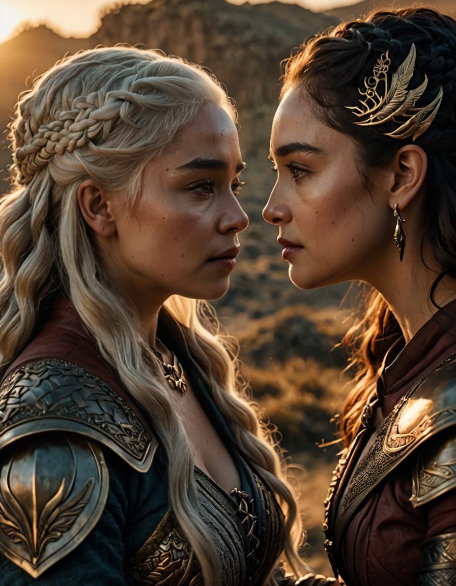 Daenerys Targaryen: An Intimate Golden Hour Portrait