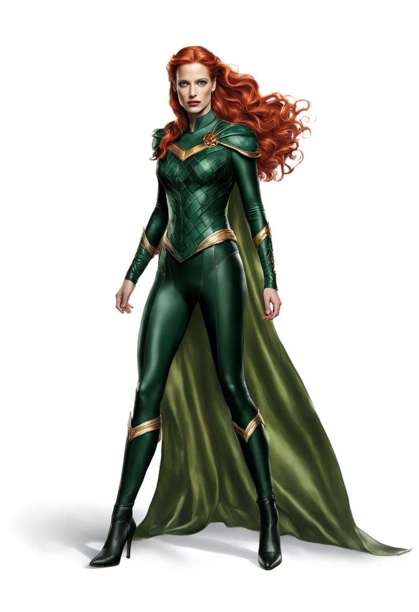 Jessica Chastain as Mera in Atlantean Armor