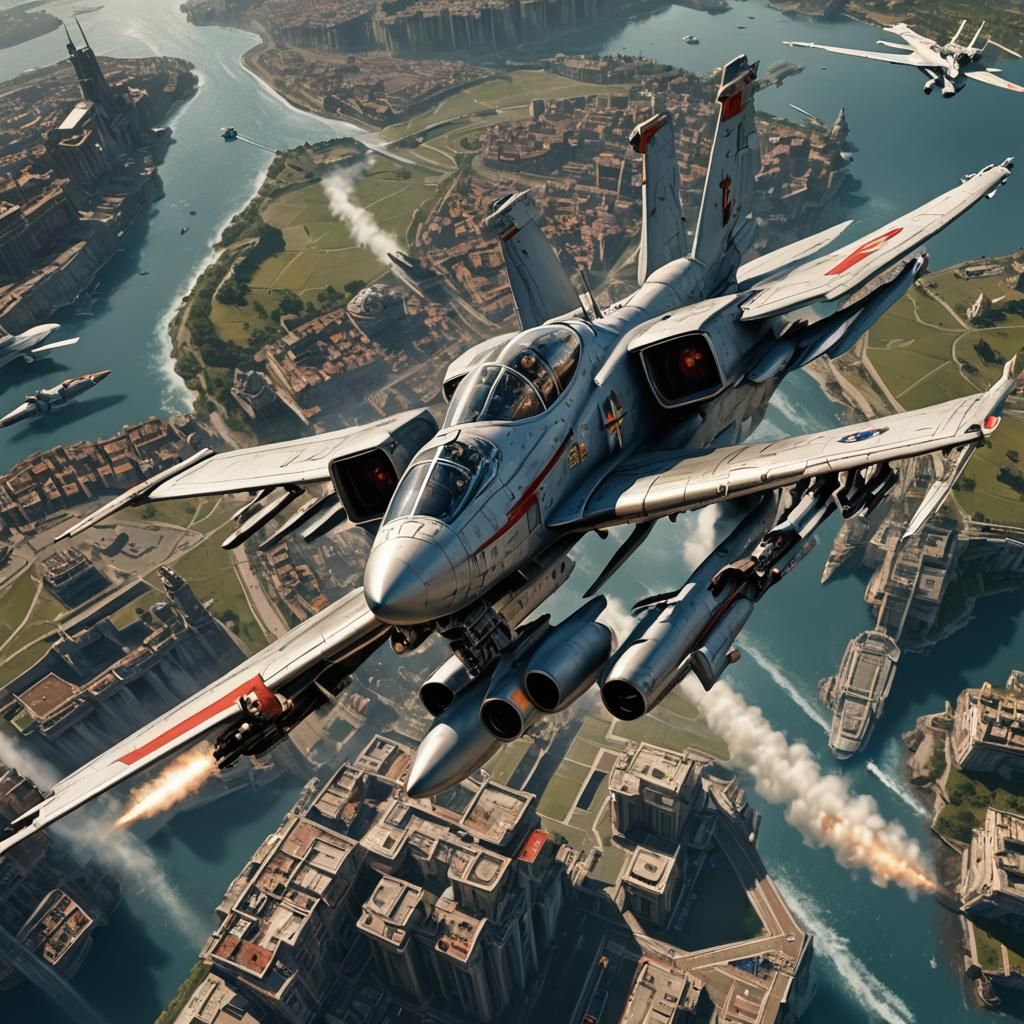 Pope Piloting a Top Gun Aircraft