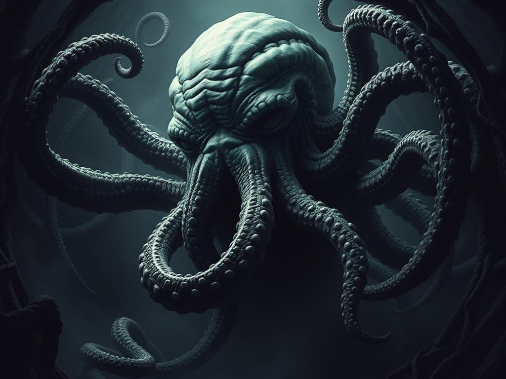 Grotesque Cthulhu Emerges from Sanity-Blurring Realm