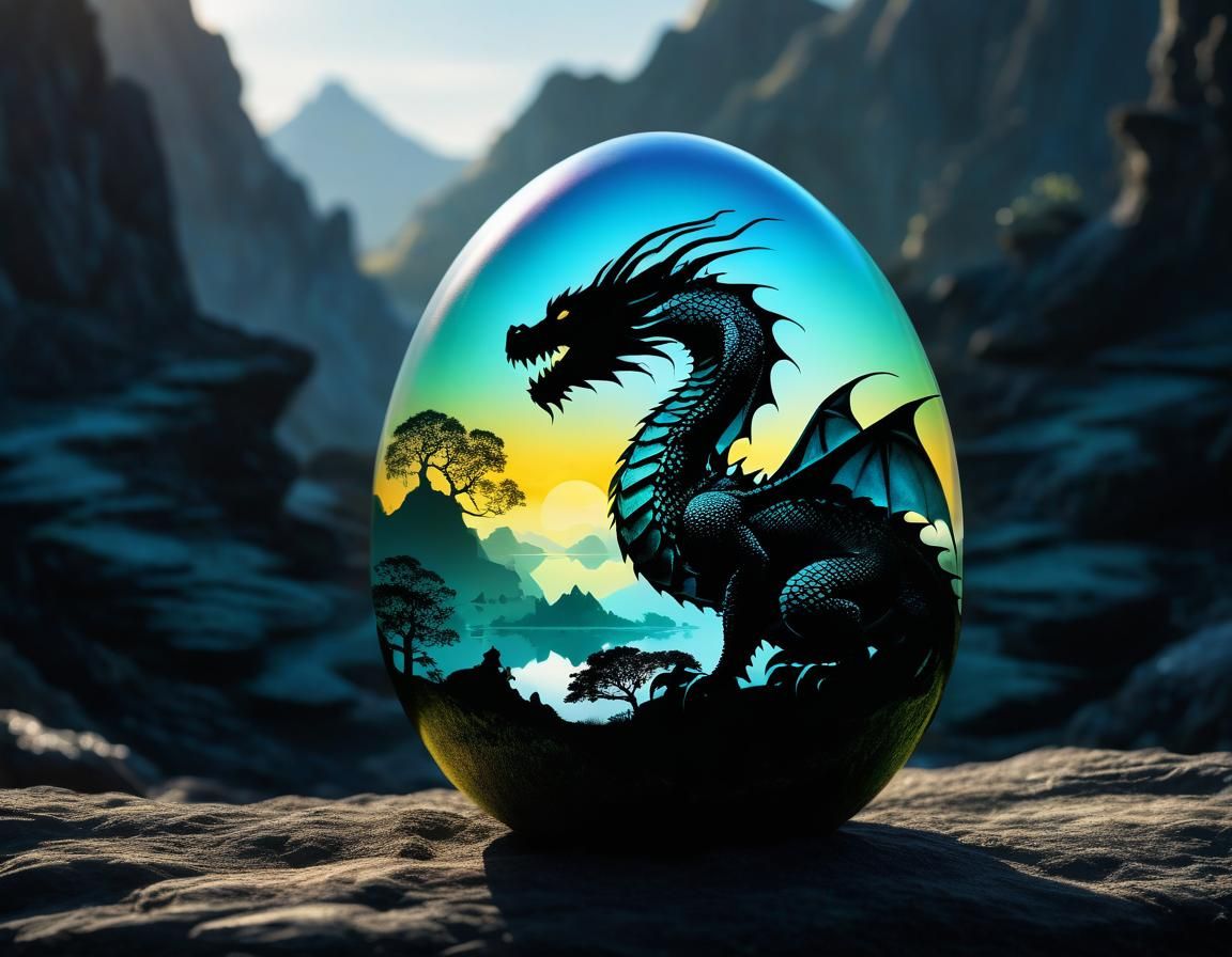 Magical Dragon World Revealed in Double Exposure