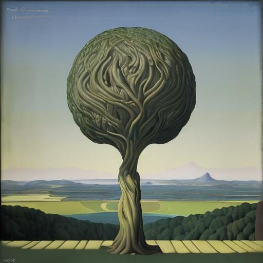 Surreal Landscape in Dali Oil Painting Style