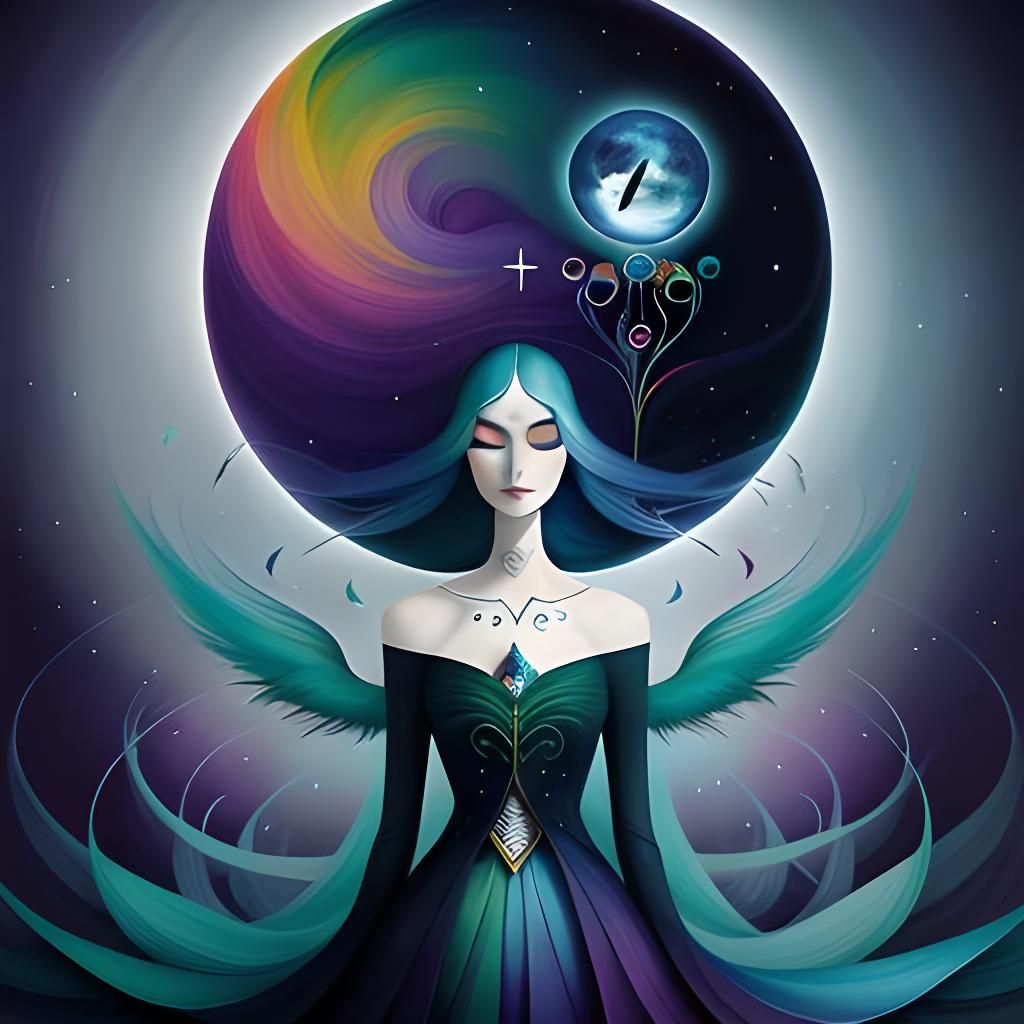 Dreamlike Sleepwalker in Abstract Eerie Style