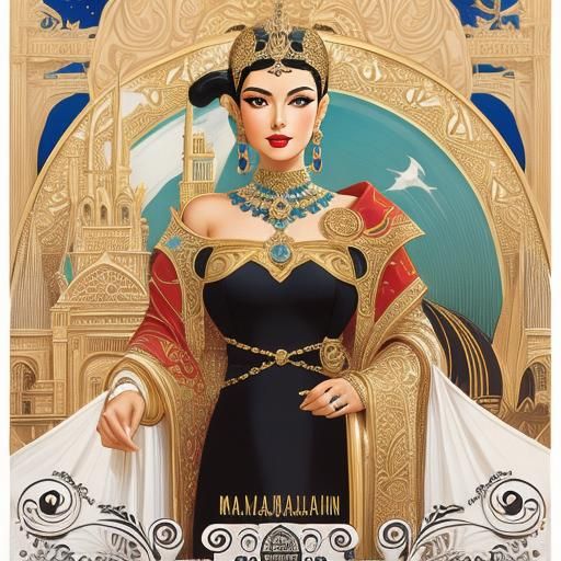 Art Deco Illustration in Photorealistic 3D