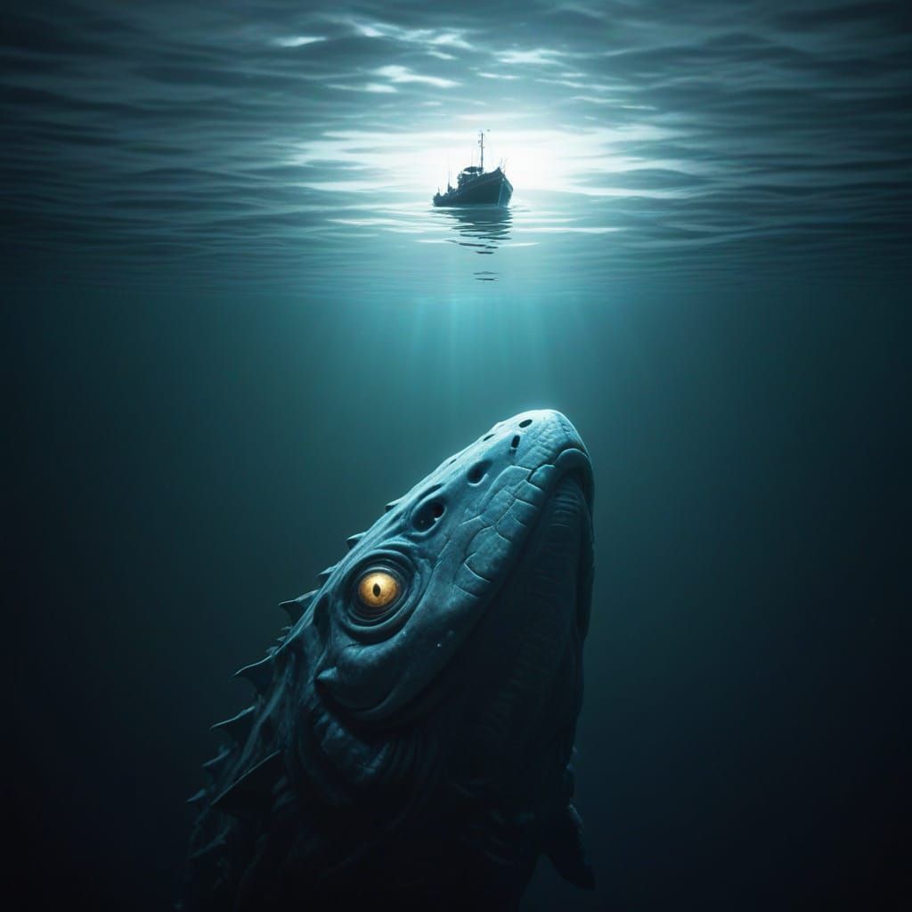 Colossal Dunkleosteus Rises from the Abyss in a Haunting, Ci...