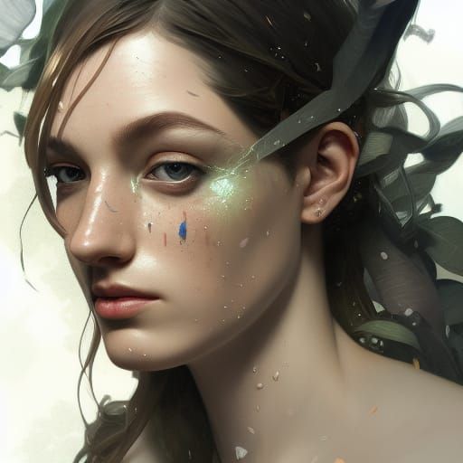 Detailed Portrait with Dynamic Lighting, Trending Art