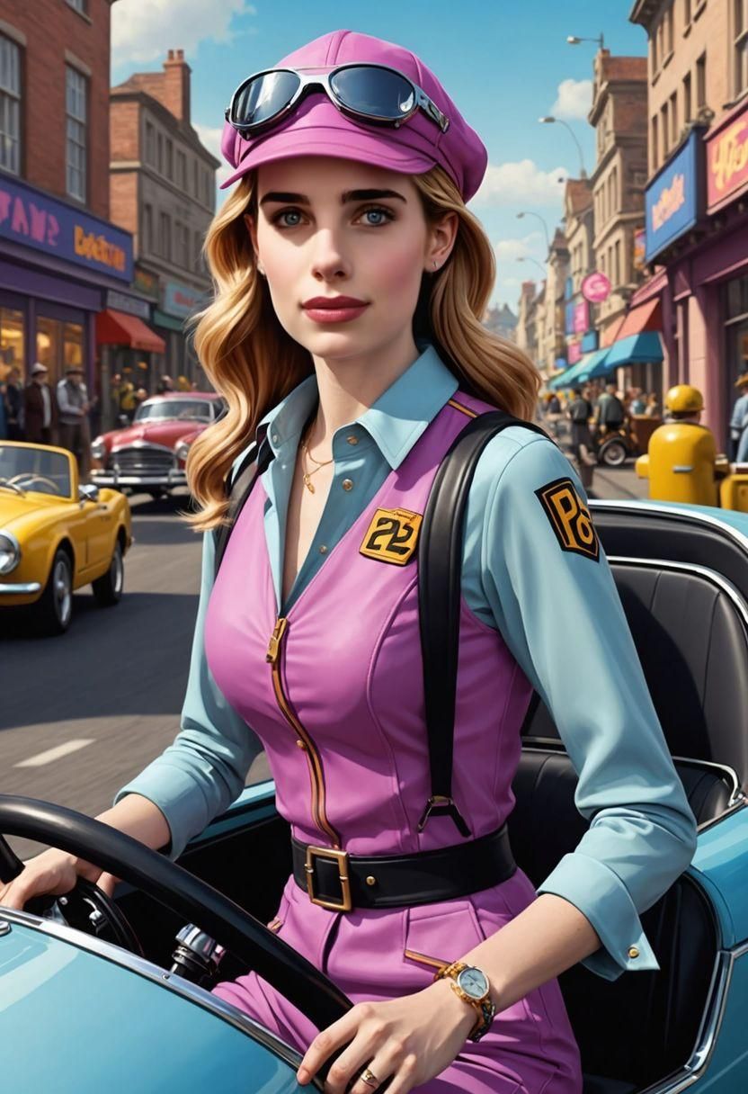 Emma Roberts as Penelope Pitstop in Cinematic Portrait