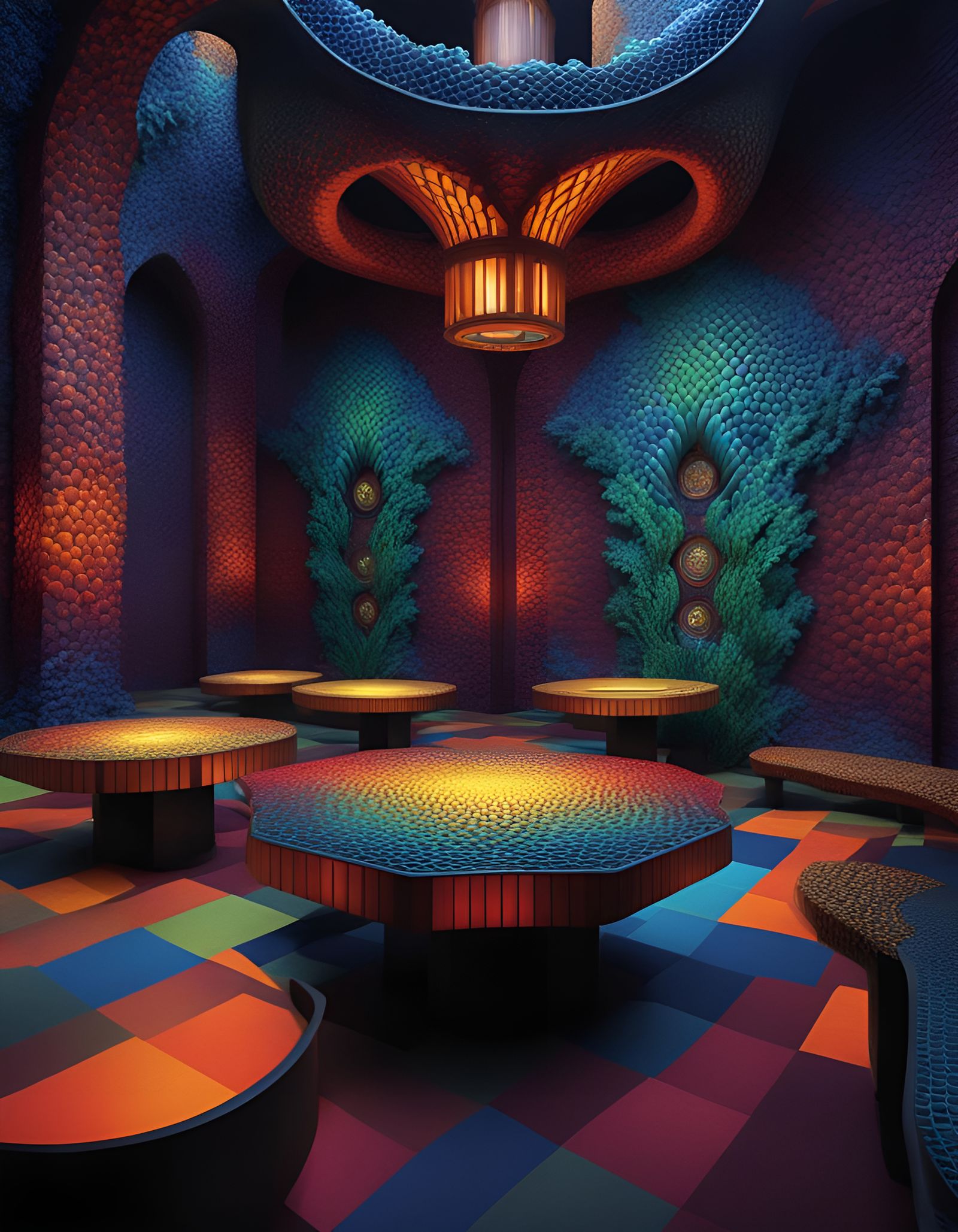 Mystical Creature Optical Illusion in 3D