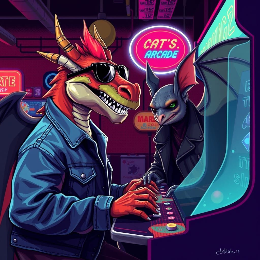 Dragon and Bat's Arcade Adventure