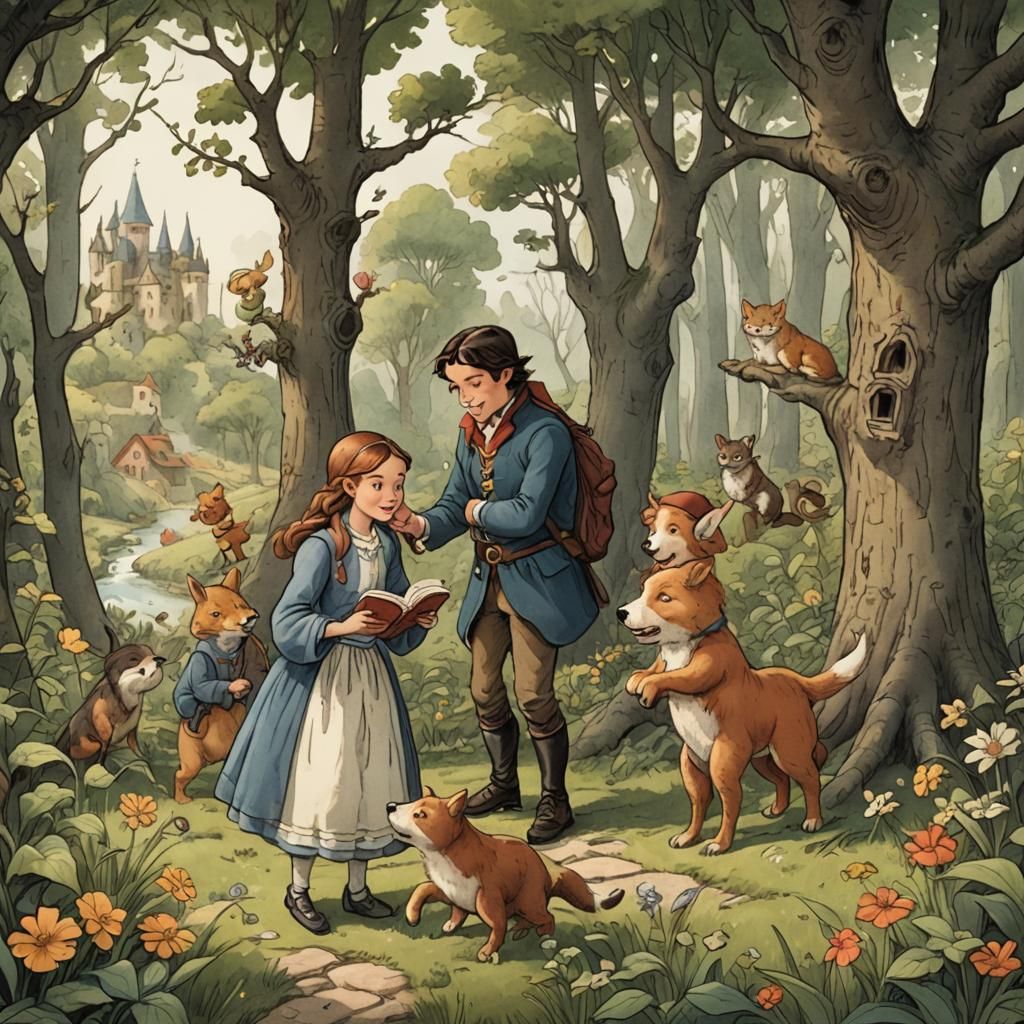 Charming Storybook Illustration