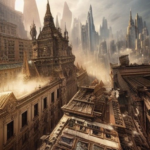 Epic City Destruction: A Digital Matte Painting