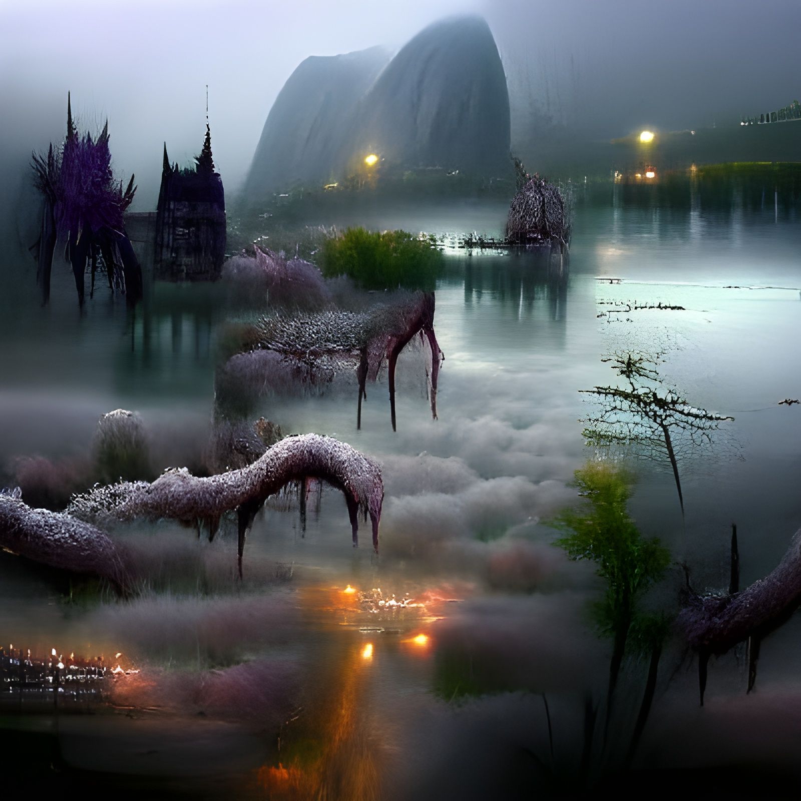 Eldritch Fog Forest: Silent Hill Landscape