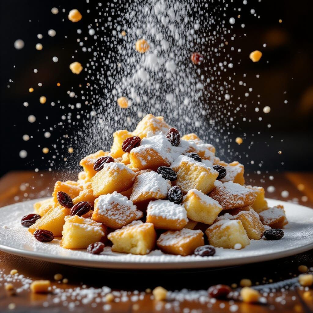 Kaiserschmarrn Avalanche in Hyperrealistic Style