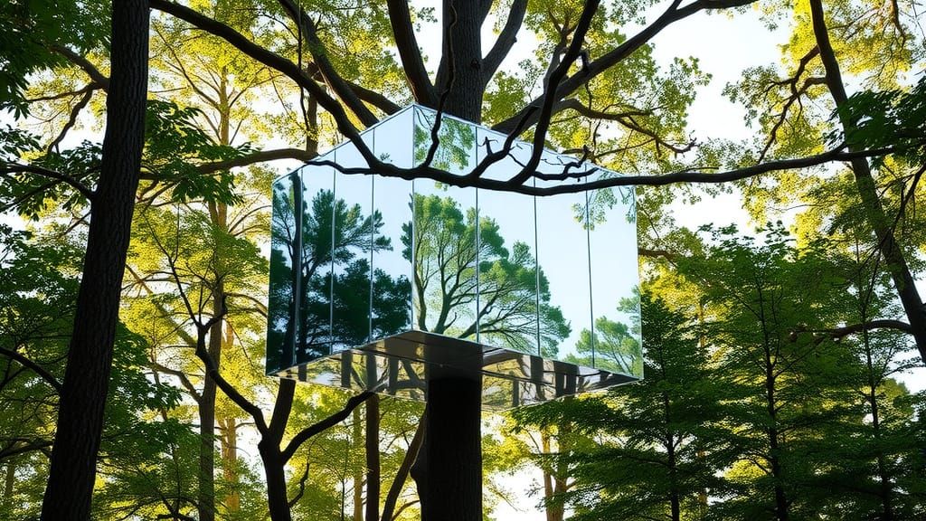 Surreal Treehouse Vanishes into the Woods