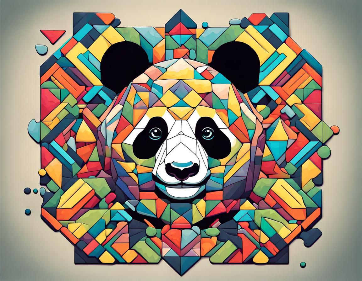 Abstract panda