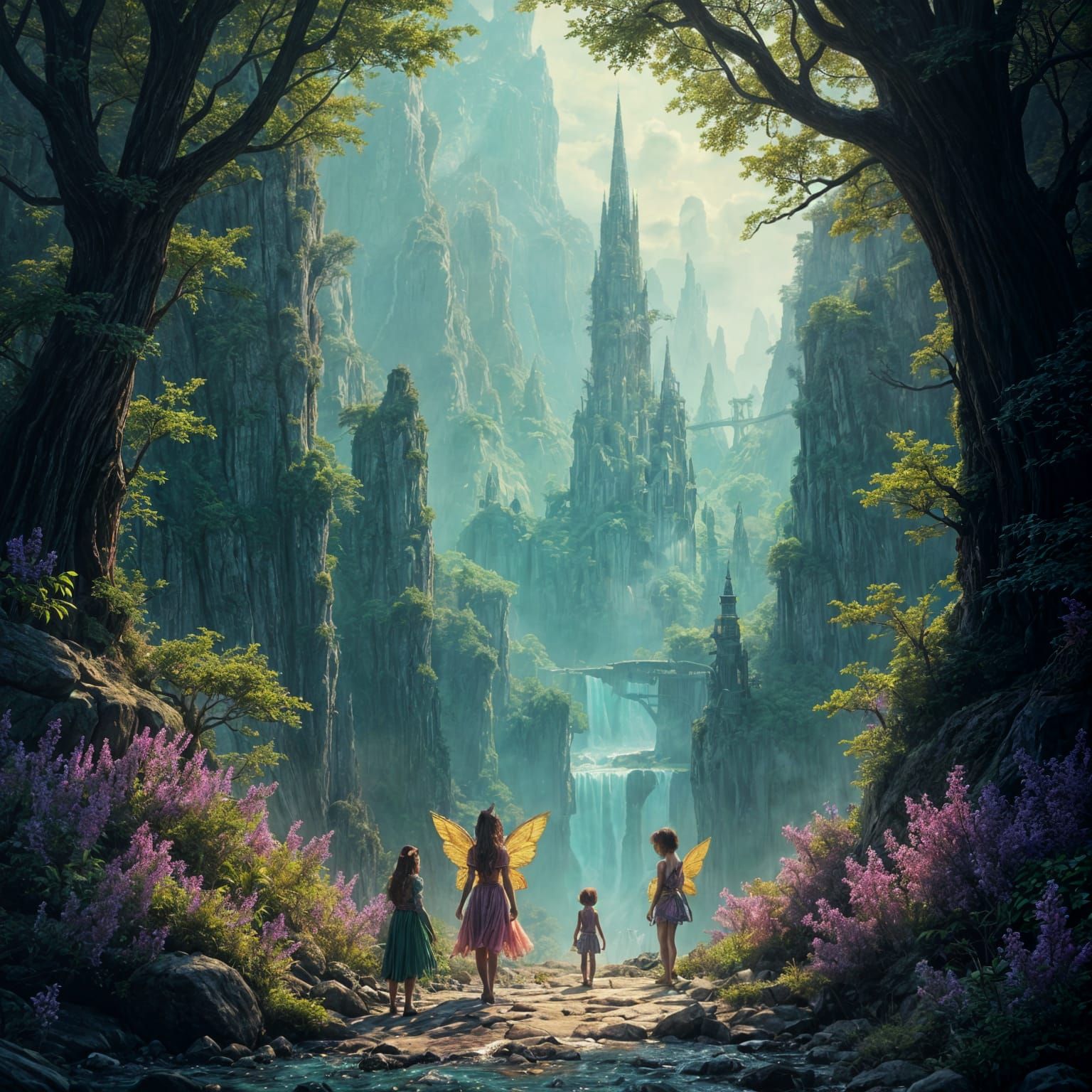 Emerald City of Whimsy in Dark Fantasy World