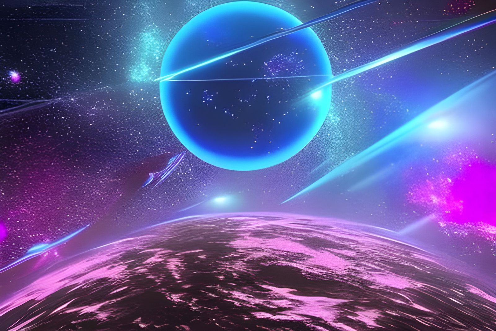 Cosmic Scene Beyond the Universe in HDR