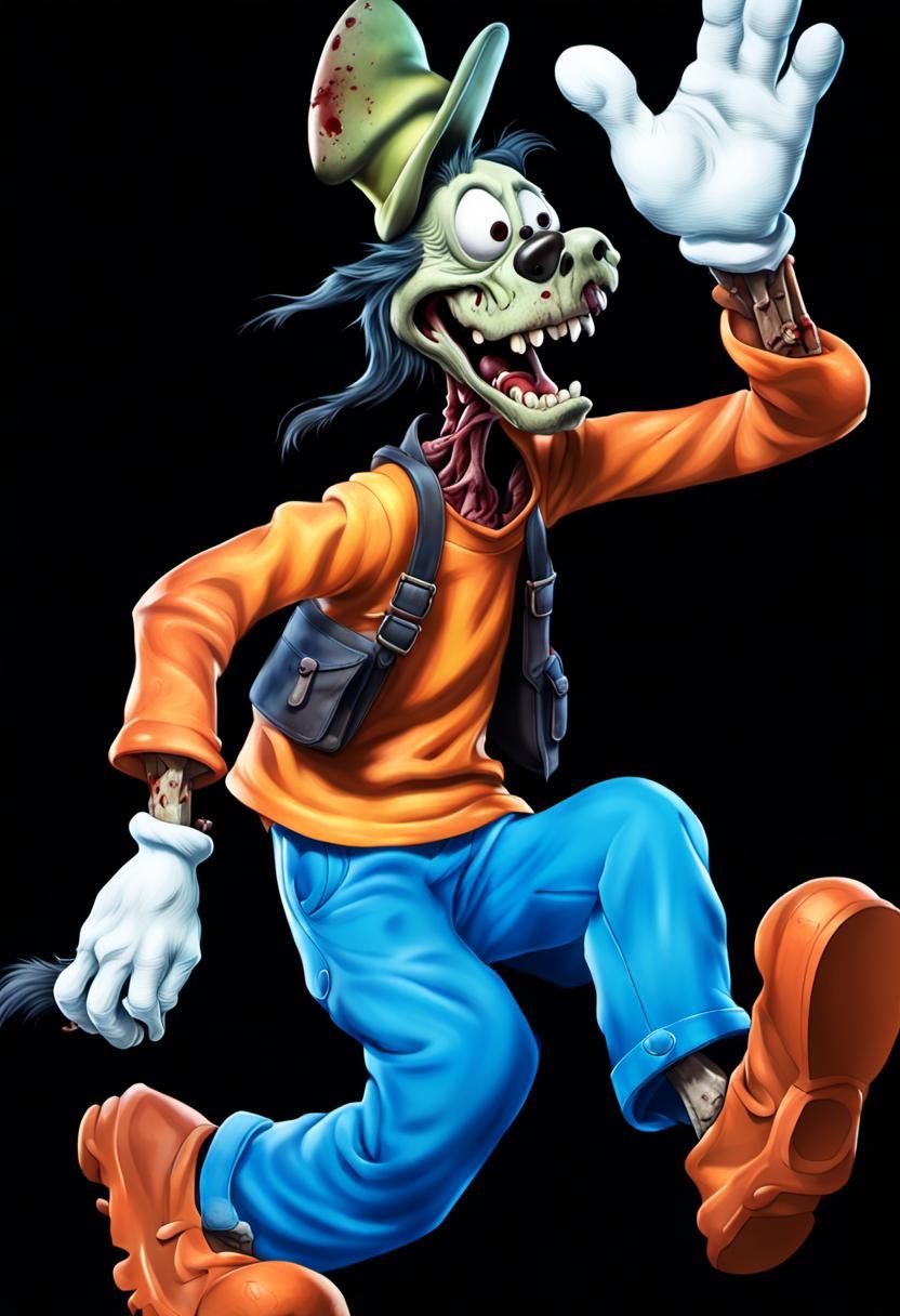 Zombie Goofy in Haunted Disneyland: Dystopian Horror