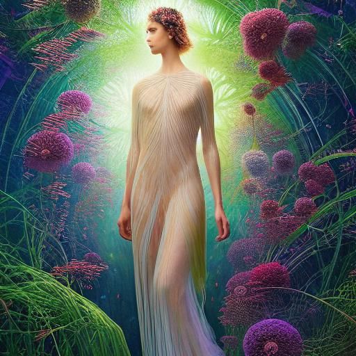 Water-Human Hybrid in Sacred Geometry Network