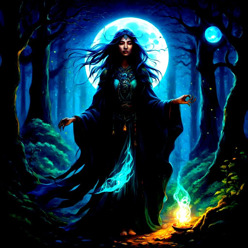 Shamaness Awakens Kodama Spirits Seeking Nightwalker