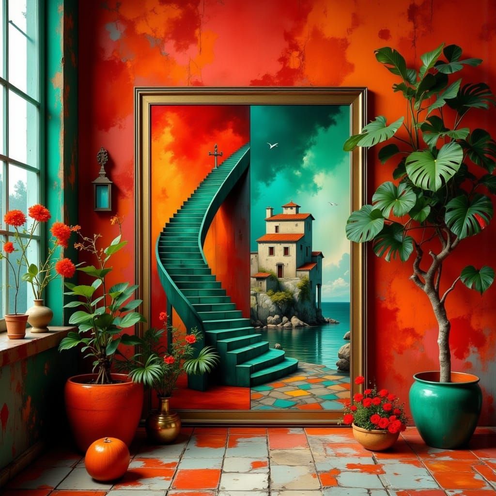 Mediterranean coastal landscape