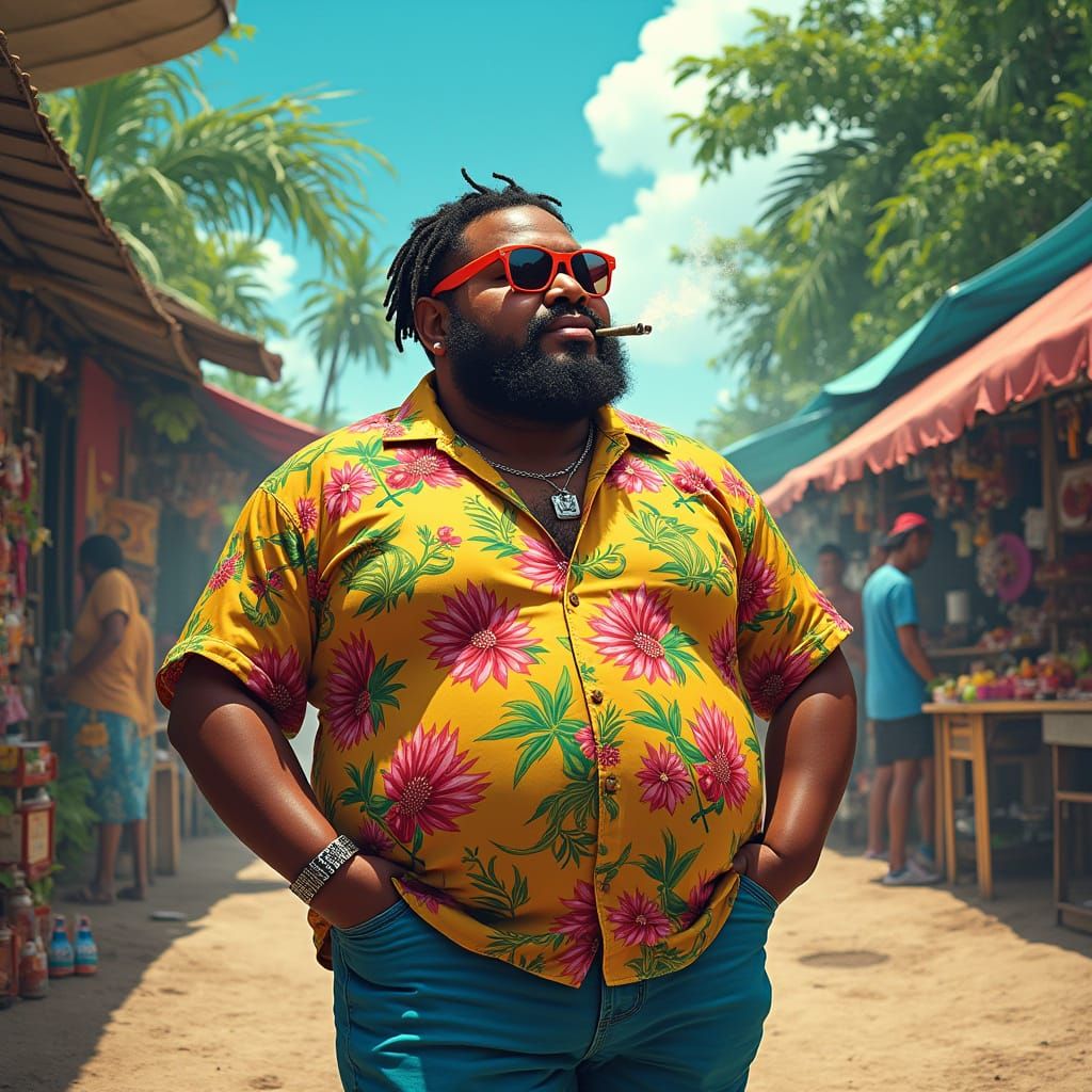 Island Rebel Relaxing in Jamaican Paradise