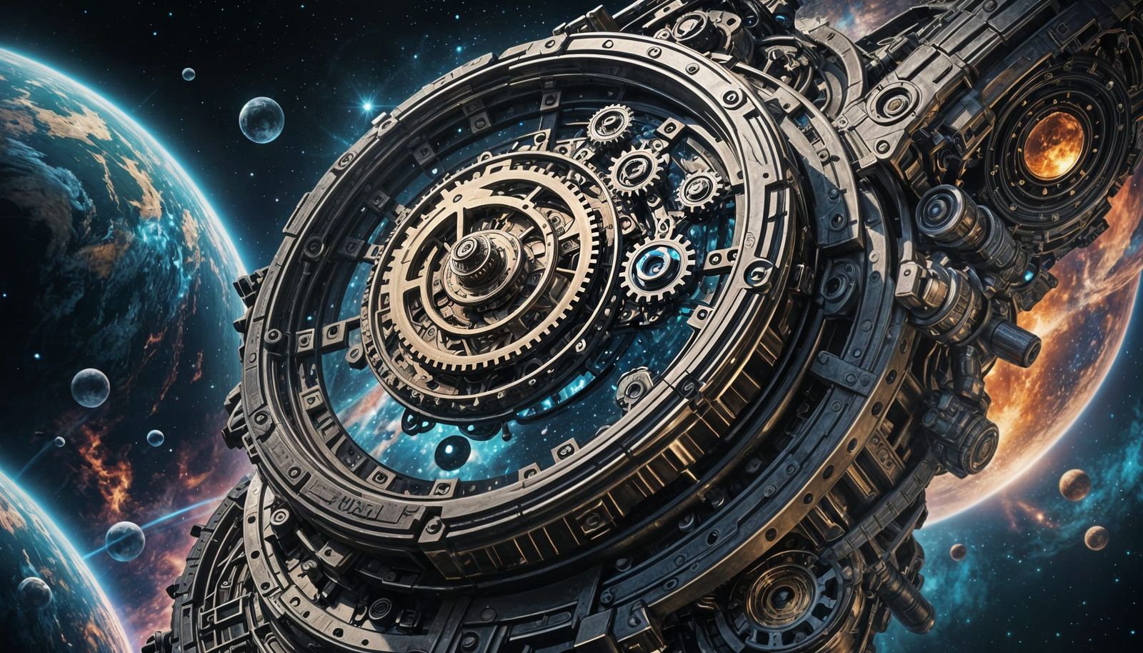 Clockwork Planet in Space, Japanese Cartoon Style