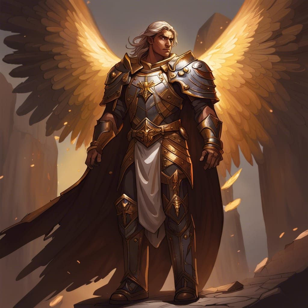 Aasimar Paladin Torn Between Light and Shadow