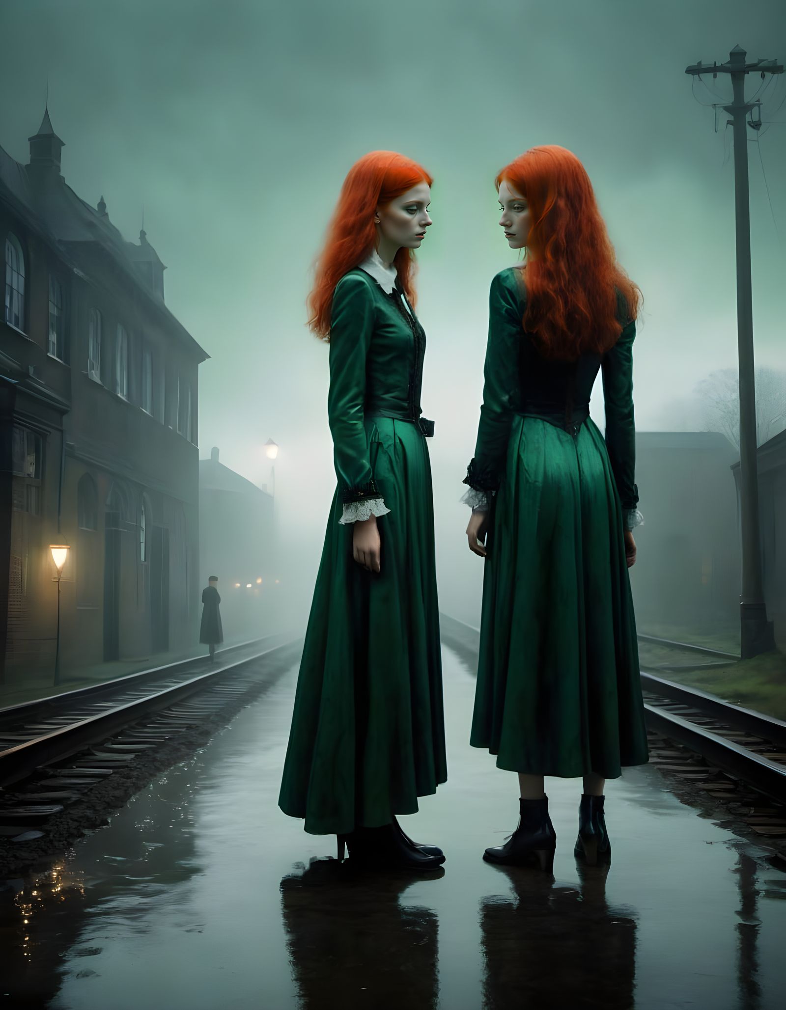 Dreamlike Sisters in Desolate Abandon