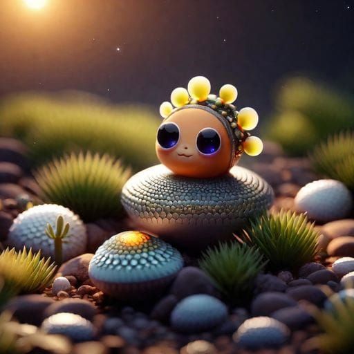 Nibi in the rock garden