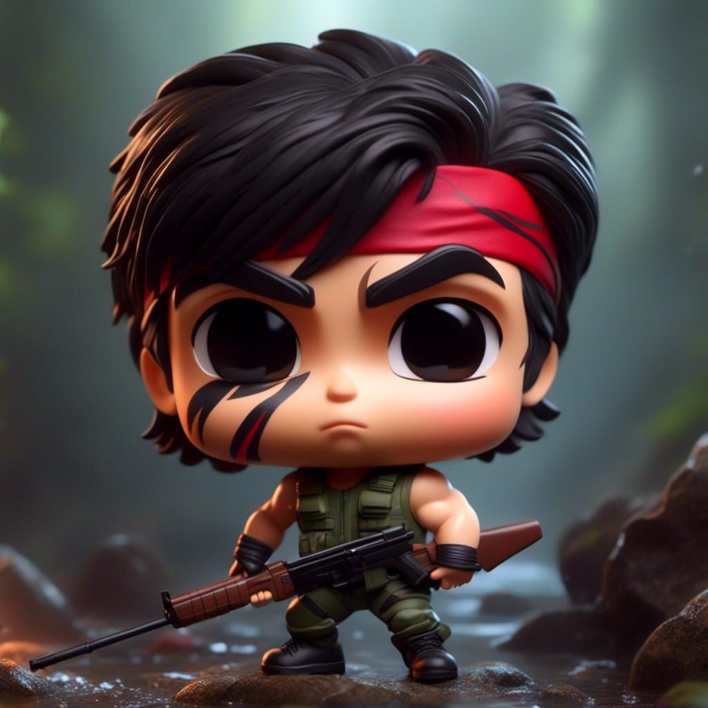 Chibi style Rambo