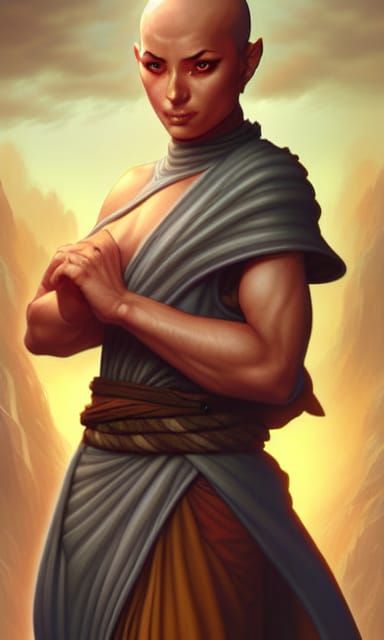 A Fantasy Monk by Magali Villeneuve.