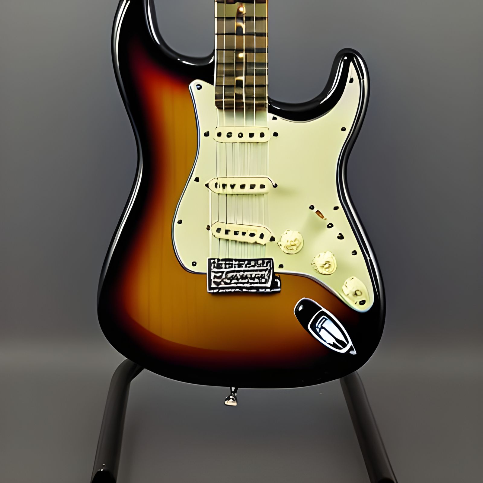 Fender Sunburst Stratocaster: A Realistic Depiction