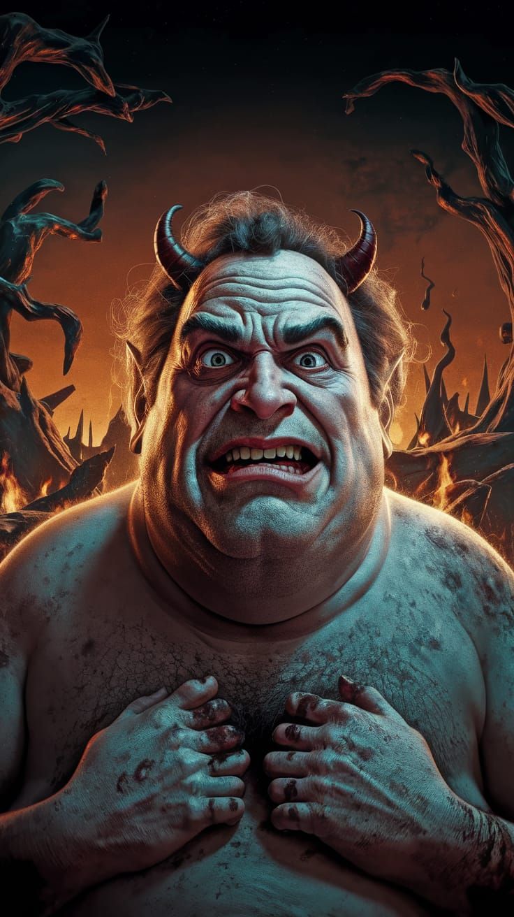 Gargantuan  perversion of hell...