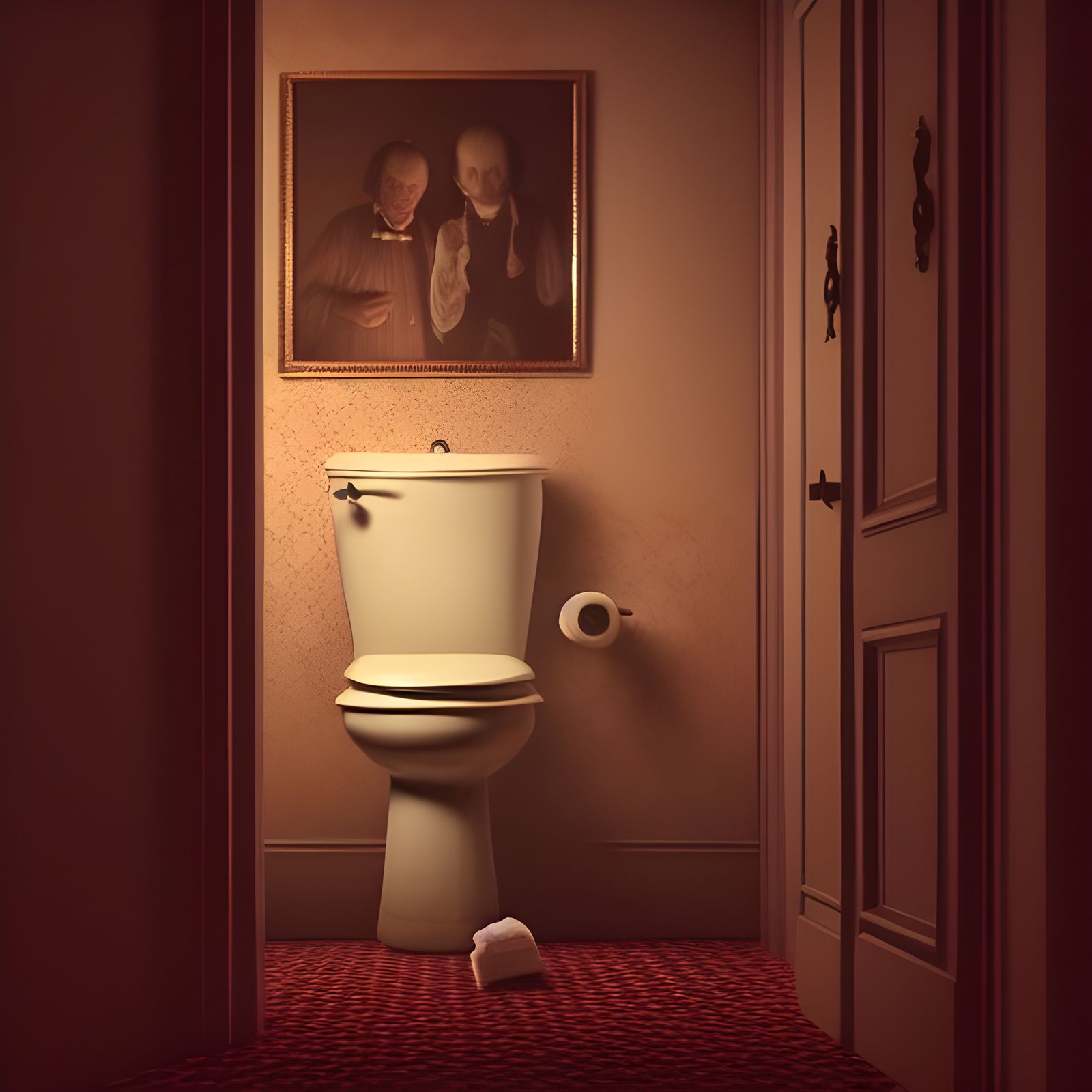 Nightmare Toilet in Victorian 'The Shining' Style