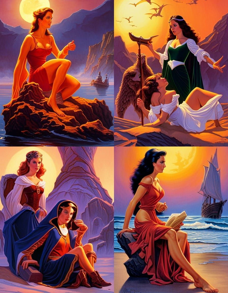 Ethereal Landscape in Fantasy Illustration Style