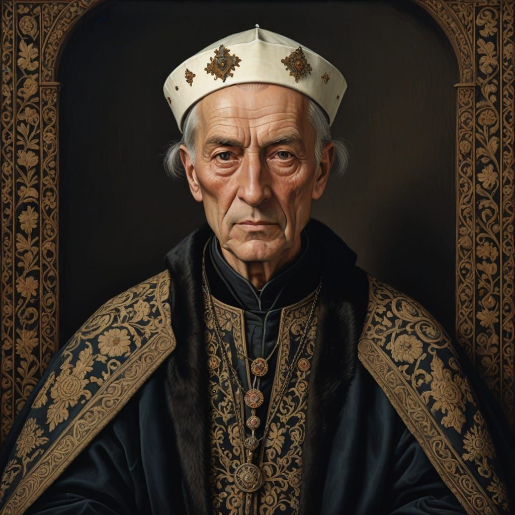 Medieval Lithuanian Noble Portrait in Realistic Style