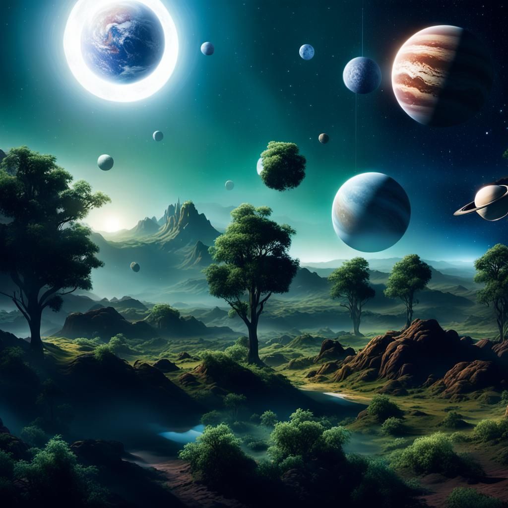 Seven Planets Visible From Earth at Night