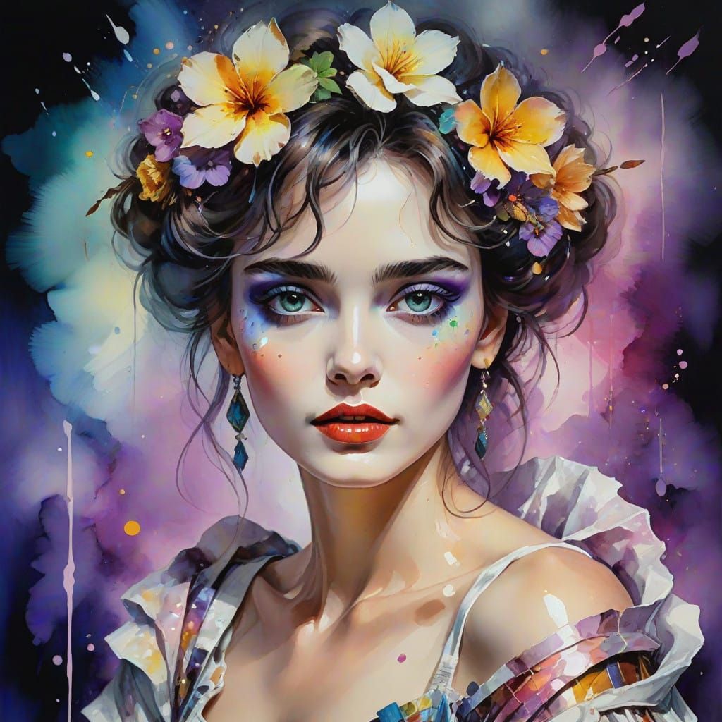 Tender Portrait in Soft Brush Strokes