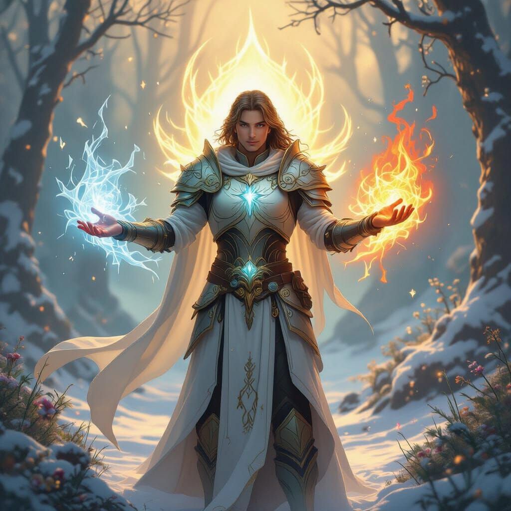 Heroic GoddeKind Character Radiating Warmth and Compassion